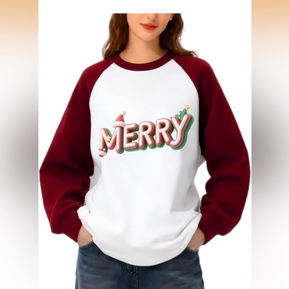 New 2 Sizes Available Christmas Sweatshirts- Oversized Crewneck Sweatshirts